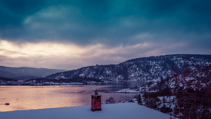 Drøbak Drobak krajobraz landscape fiord Norwegia Norway Norge © Dreamnordno