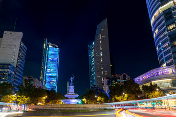 Reforma Avenue and Diana Cazadora roundabout