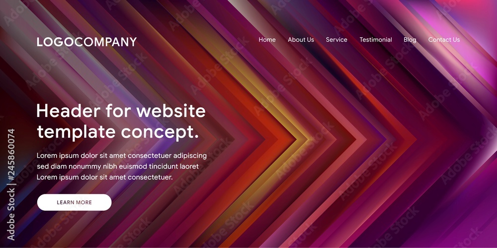 Fototapete vector illustration of abstract background template with colourful design and gradient style for web