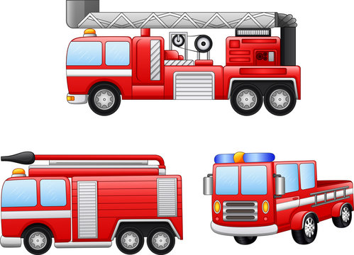 Fire Engine Working Vector