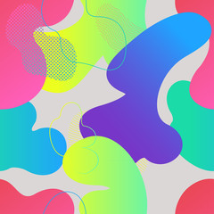 Seamless pattern with fluid gradient shapes.