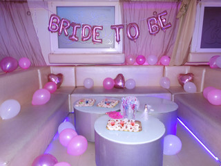 Bridal Party Pink Decoration with Balloons
