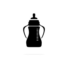 Baby bottles Icon. Vector concept illustration for design.