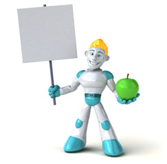 Naklejka premium Robot - 3D Illustration