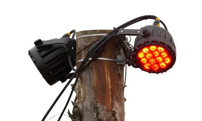 Stage LED spot light with red mood