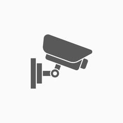 security camera icon, CCTV vector
