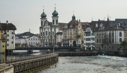 Obraz premium Historic city center of Lucerne, Switzerland