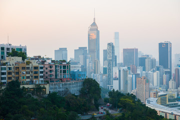 Obraz premium Gebäude in Hong Kong
