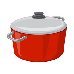 Isolated object of kitchen and cook logo. Set of kitchen and appliance stock vector illustration.