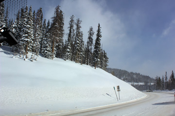 Fototapeta premium winter mountain landscape