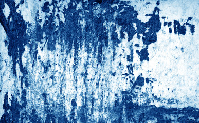 Grungy rusted metal surface in navy blue tone.