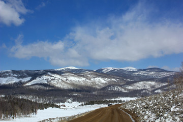 winter mountain landscape