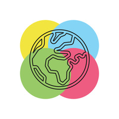 World vector icon