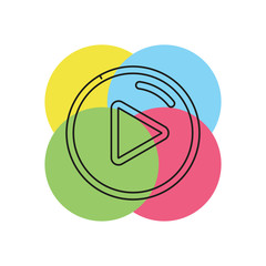 Play vector icon