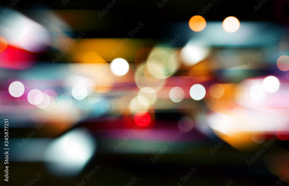 Poster Abstract bokeh backgrounds with speed effect