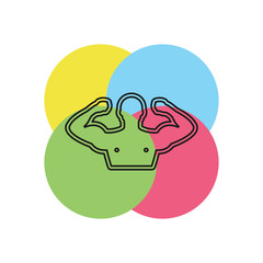 Sportsman vector icon