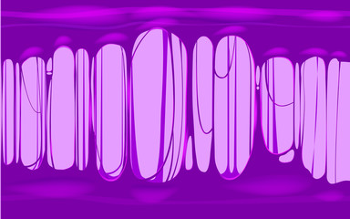 Fototapeta premium Sticky slime violet template banner with copy space. Popular kids sensory toy vector illustration. Cartoon liquid mucus isolated background. Abstract design element with detailed slime, isolated