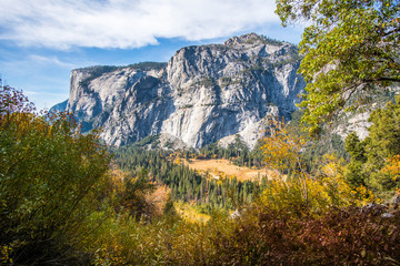 Fototapeta na wymiar Scenic landscape of Yosemite Granite Cliff