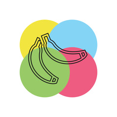 banana vector icon