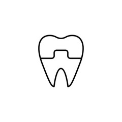 crown tooth icon vector illustration