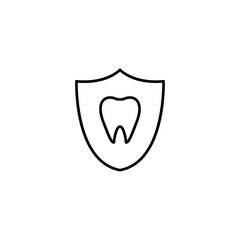 tooth protection icon vector illustration