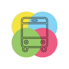 Obraz premium vector Bus illustration - shuttle Bus