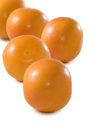 isolated image of oranges on a white background