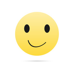 Smiley icon. Vector illustration of a smile. - Vector