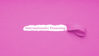 Internationaler Frauentag is German for International Women's Day which is celebrated on March 8 -...