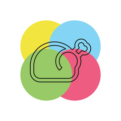 roast chicken - poultry illustration