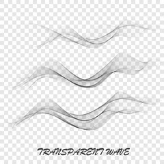 Smooth, clear, beautiful waves set. Wave abstract background.