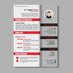 Curriculum vitae template design