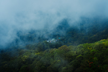 Hmong Village at the top of Doi Suthep in Chiang Mai. Viewpoint at the top.