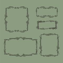 set of vintage frames