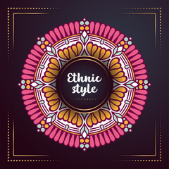 Gold background with mandala