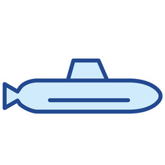 U-Boot, Unterseeboot Vector Icon Illustration