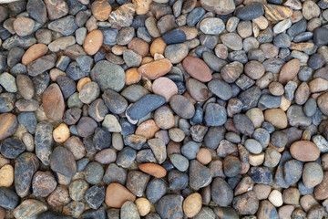 Pattern of small stones wall for background and design