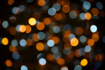 Blurred colorful lights, holiday background 