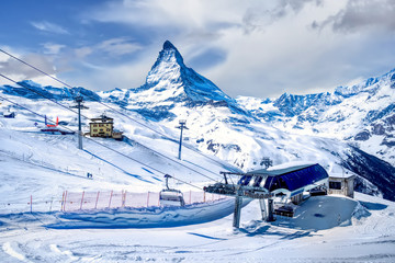 Gornergrat, Matterhorn, Switzerland - obrazy, fototapety, plakaty