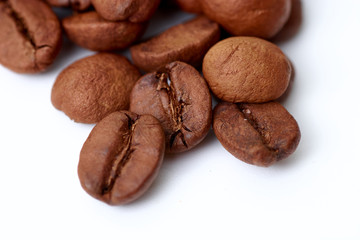 coffee beans on white background large