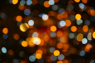 Fototapeta premium Blurred colorful lights, holiday background 