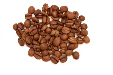 coffee beans on white background large