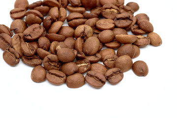 coffee beans on white background large