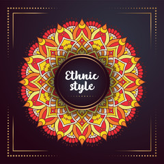 Gold background with mandala