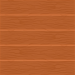 Five wooden boards in flat design