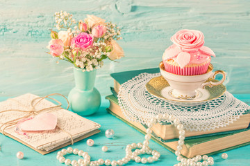 Retro vintage still life.