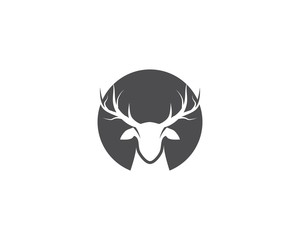 Deer ilustration logo vector