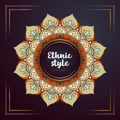 Gold background with mandala