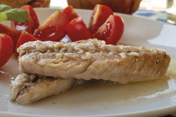 piatto sgombri pomodorini