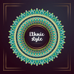 Gold background with mandala